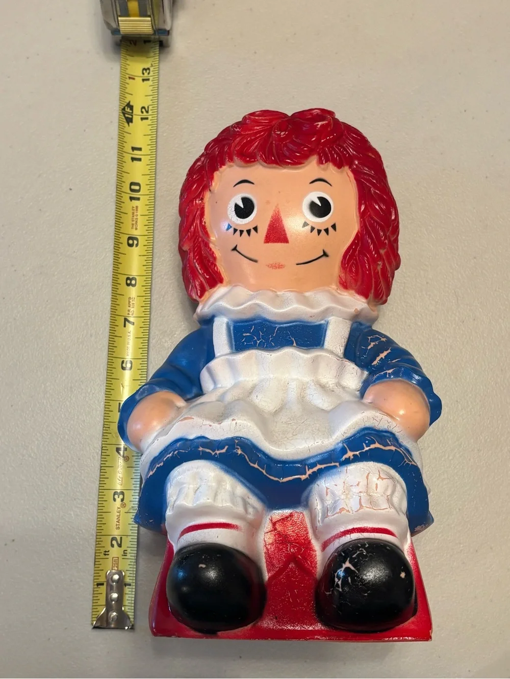 Vintage 1970s Ragedy Ann Piggy Bank